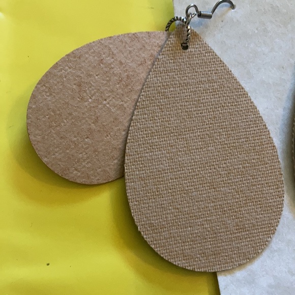 Handmade Genuine Cork Earrings - Picture 3 of 4